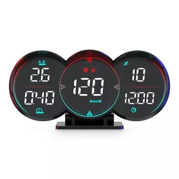 G17 Car HUD GPS+Beidou Chip Head Up Display LCD спидометр уклономер пройденное расстояние компас сигнализация превышения скорости для всех автомобилей