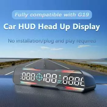 G19 Универсальный автомобильный дисплей HUD GPS Спидометр Многофункциональный проекционный дисплей высокой четкости для всех моделей автомобилей CHINA