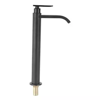 G1/2 из нержавеющей стали 304, одиночный кран для холодной воды, столешница для ванной комнаты, раковина, кран для воды, черный