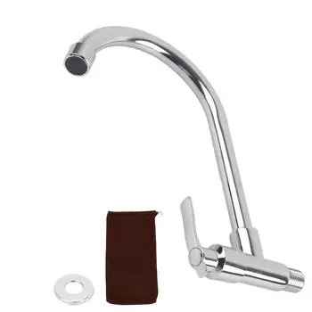 G1/2 кухонный кран для мойки, вращающийся на 360 градусов, настенный водопроводный кран с одной ручкой