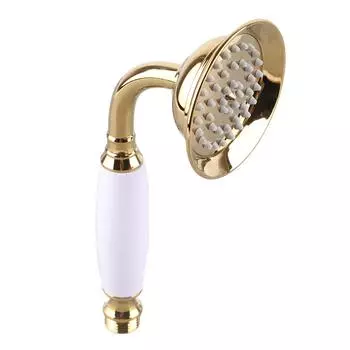 G1/2 Золотая ручная насадка для душа Распылитель для ванной комнаты Ручной душ Аксессуары для дома белый