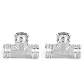 G1/2in наружная резьба из нержавеющей стали Т-образный тройник соединительные фитинги для труб аксессуары