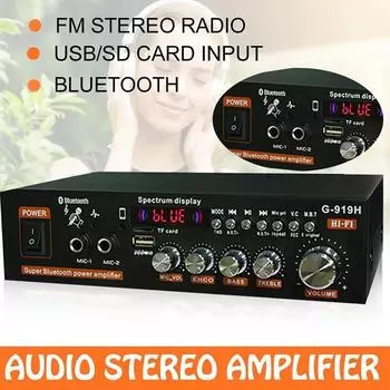 G30 G-919H 1000 Вт Усилители мощности для дома Аудио Bluetooth Усилитель Сабвуфер Колонки Театр Видео Звуковая система FM USB ЕС/США EU plug