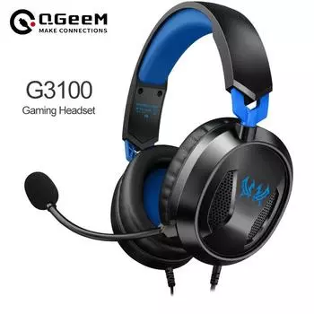 G3100 3,5 мм проводная игровая гарнитура с накладными наушниками и всенаправленным микрофоном для PS5 PS4 ноутбука планшета синий