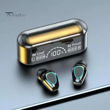 G35B Bluetooth-compatible Earphones LED Digital Display Noise Reduction IPX5 Waterproof Sports Stereo Wireless Headphones for Driving чёрный