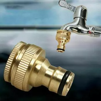 G3/4 To G1/2 Brass Fitting Adaptor Hose Tap Faucet Water Pipe Connector Garden Power Equipment Parts Washing Machine Connector