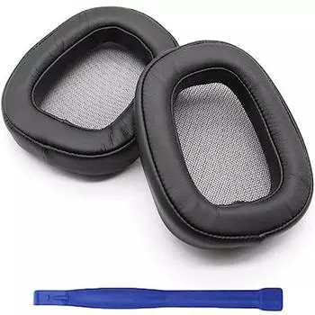 G433 Амбушюры/амбушюры/амбушюры/сменные амбушюры, белок пены с эффектом памяти, кожаные амбушюры, совместимые с наушниками G433/G233/G-PRO чёрный