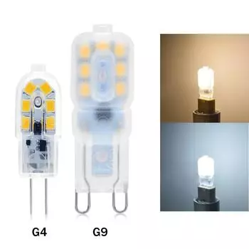 G4/G9 светодиодная лампа переменного тока 12 В постоянного тока 110 В 220 В светодиодная лампа 12 светодиодов/14 светодиодов свеча кукурузная лампа замена прожектора люстры