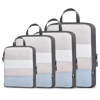 G4Free компрессионные упаковочные кубики для легкого набора из 4 предметов для упаковки багажа, органайзер для хранения, набор дорожных принадлежностей, чемодан,