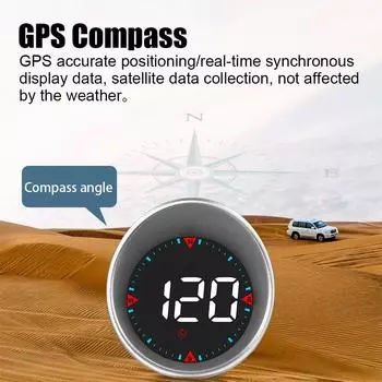 G5 HUD Автомобильный проекционный дисплей RPM MPH Gauge Цифровой тестер скорости Счетчик пробега Компас Y03 HUD Спидометр Автомобильные аксессуары