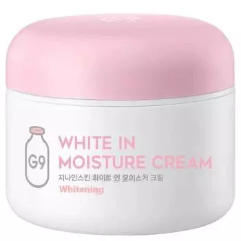 G9SKIN White In Moisture Cream 100 мл, Успокаивающий, Осветляющий, Увлажняющий, Корейская косметика, Kbeauty, образец