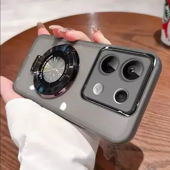 G 15 75 5G Прозрачный чехол-пленка для объектива Motorola Moto G15 G75 G85 G35 G45 G53 G84 Магнитный держатель-подставка Силиконовый чехол для телефона For Moto G45 5G чёрный