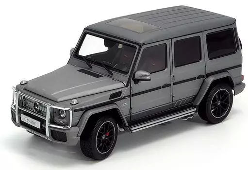 G 65 2017 Эксклюзивный выпуск Monza Gray Magno Scale Completed Mini Car 820607 [Почти настоящий] Mercedes-AMG (W463) - - 1/18 серый
