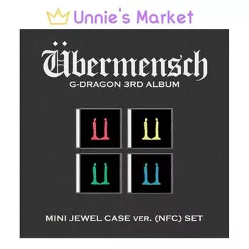 G-DRAGON (БОЛЬШОЙ ВЗРЫВ) 3-Й АЛЬБОМ [Ubermensch] MINI JEWEL ver. (NFC) + Бесплатный подарок [NO POB] RANDOM VER. (1EA