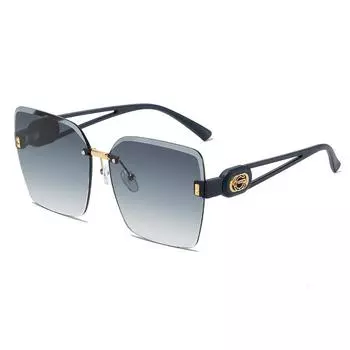 G Family Women S High-End Sunglasses, Frameless Trimmed Sunglasses, Casual Cycling Sunshade Glasses