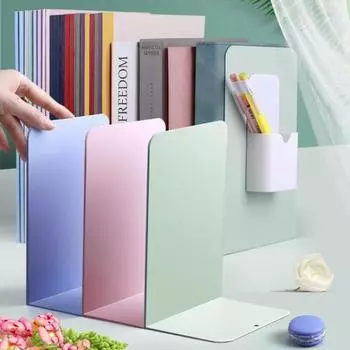 Г-образные подставки для книг на стол, прочная подставка для книг, настольный органайзер, подставка для книг для студентов чёрный