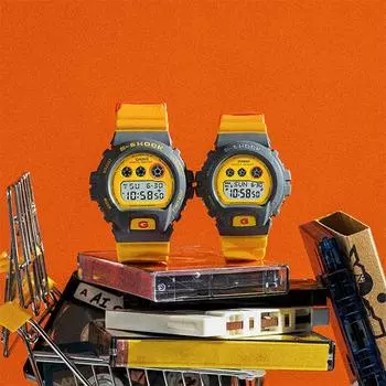 G-SHOCK DW-6900Y-9DR Модные мужские женские наручные часы