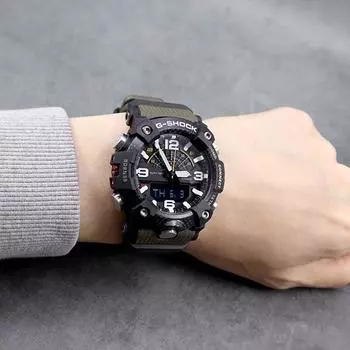 G-Shock Mudmaster Солдат Военные Уличные Часы цвета хаки Высота Давление Температура Водонепроницаемость 200 м