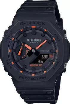 G-SHOCK Мужские часы GA2100-1A4 Neon Accent Red, Red, One Size, Digital [Параллельный импорт]