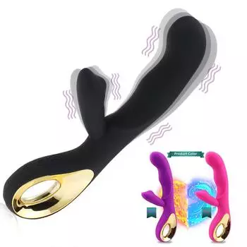 G Spot Rabbit Dildo Вибратор Оргазм Игрушки для взрослых USB Зарядка Мощная мастурбация Секс-игрушка для женщин Водонепроницаемый секс-продукт для взрослых