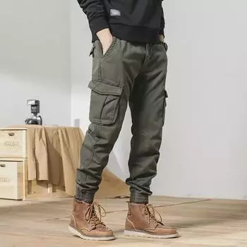 G-stone Men s Winter Loose Straight Japanese Fashion Overalls 2024 Trend 38 серый