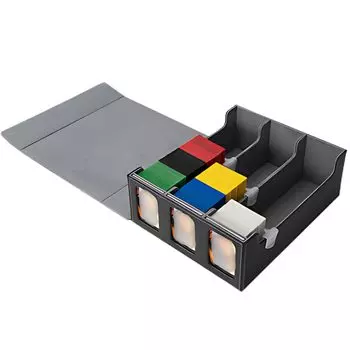 G Великолепный 3-рядный магнитный чехол для хранения карточек с окном, вмещает более 1800 карточек, чехол из искусственной кожи с магнитной жесткой загрузкой и верхней загрузкой