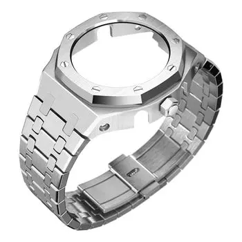 GA2100 4-го поколения безель часов ремешок замена часов совместим с Casio AP стиль аксессуары для часов G-Shock GA-2100/GA-2110 (Серебряный)