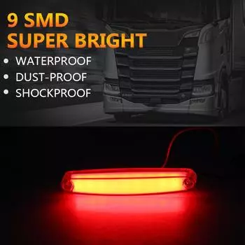 Габаритные огни для грузовиков, боковые габаритные огни для прицепов и грузовиков, 1 пара габаритных фонарей синий