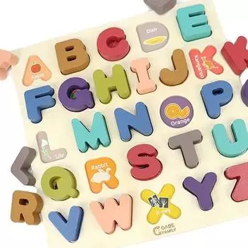 Gabe Family Talk Talk Alphabet Заглавные буквы головоломки KS4106, корейские популярные головоломки