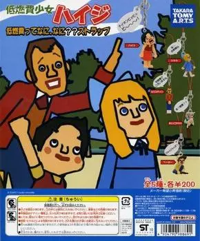 Gacha Gacha Gashapon Low fuel consumption girl Heidi What is low fuel Strap 5 types in total consumption? ?