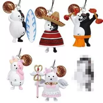 Gacha Gacha Super Danganronpa 2 Goodbye Despair Gakuen Monokuma Monomi Ремень Все 6 типов Набор и