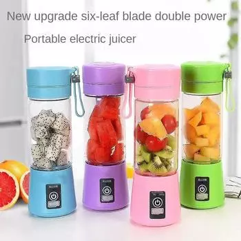 Gadgets Tools Rechargeable Kitchen Acceesories USB Blender Smoothie Dining. Automatic Maker Shake Electric Portable Mini Juicer фиолетовый