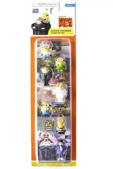 Гадкий Я 3 2017 Гадкий Я 3 Walmart эксклюзивная ПВХ мини фигурка микро миньоны 8 шт последний фильм миньон Гадкий Я 3 [Minion TipeA] [Item]