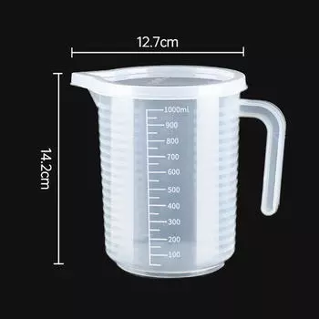 Гаджеты для мерной чашки для выпечки, легкое наливание, большая емкость, широкое горлышко для чистки 1000 ml