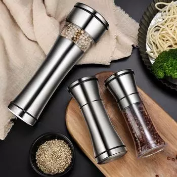 Гаджеты для приготовления пищи из АБС-стекла, измельчитель для специй и трав из нержавеющей стали, кухонные принадлежности, регулируемая мельница для соли и перца