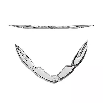 Гаджеты для расщепления омаров и крабов Зажим для грецкого ореха Инструменты для морепродуктов Кулинарные инструменты Клешни Шеллер Кухонные принадлежности серебряный