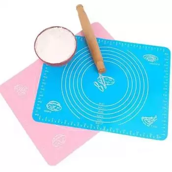 Гаджеты Пекарня Скалка Столовая Выпечка и Кондитерские Принадлежности Силикон Пицца Приготовление Выпечка Гриль Кухня Формы Для Выпечки Бар Торт 60X45cm&41cm розовый