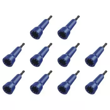 Гаечный ключ для проволоки с 1/4 патроном и гнездом для скручивания проводов (синий)