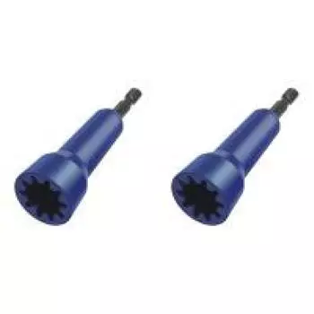 Гаечный ключ для проволоки с 1/4 патроном и гнездом для скручивания проводов (синий)