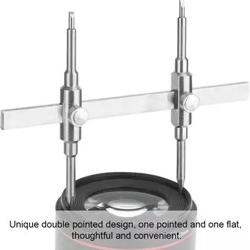 Гаечный ключ для ремонта объектива камеры, универсальный инструмент для разборки объектива из нержавеющей стали, регулируемый для инструмента для ремонта объектива камеры 10-130 мм серебряный