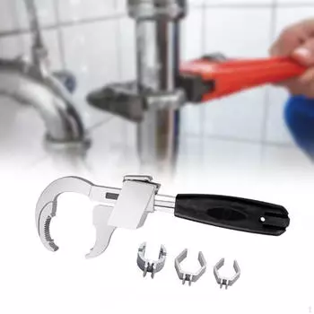Гаечный ключ для ванной комнаты, многофункциональный инструмент, длина 27 см, алюминиевый сплав, многоцелевой, для разборки и