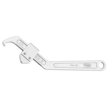 Гаечный ключ TONE Hook, применимый к круглой гайке с канавками, диаметр, общая длина 278 мм (регулируемый) ФСА-105 35-105мм