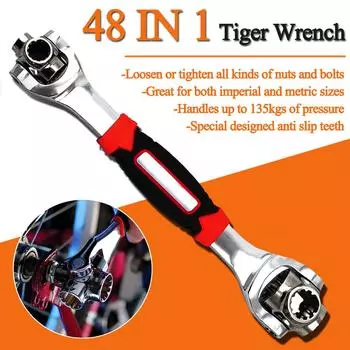 Гаечный ключ Вращение на 360 градусов Многофункциональный гаечный ключ Многоцелевой болтовой ключ