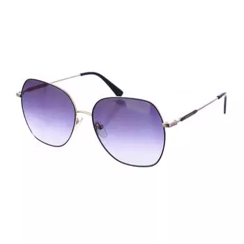 LO151S женские солнцезащитные очки в металлической форме овальной формы TU чёрный