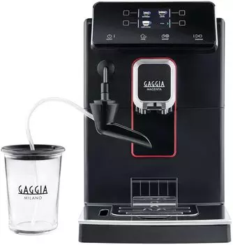 GAGGIA Полностью автоматическая кофемашина Coffee 9 с керамической кофемолкой для максимального вкуса эспрессо Magenta SUP051P Black Maker, Меню, Зерна,