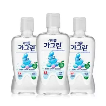 Gagreen детский ополаскиватель для рта со вкусом яблока, 550мл, 3 шт.