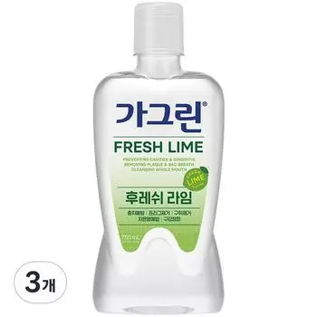 Ополаскиватель для рта Gagreen Fresh Lime, 750 мл, 3 шт.