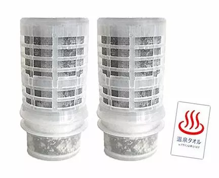 Gaia no Mizu 135 Faucet Water Purifier Cartridge Set of 2 Comes with original hot spring be used for 2 months at 50 liters per towel/Can day/