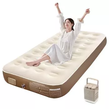 Gaifsuai Air Electric Single Air 191 x 99 x 25 Кемпинг Автоматический выпуск воздуха с одним для хранения сумки Disaster Компактная кровать, встроенный насос, коврик, см,