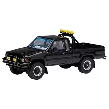 gaincorp products DiecasttalkBoostGear special order product 1/64 toyota 1985 hilux 4x4 SR5 extra cab black Готовый продукт